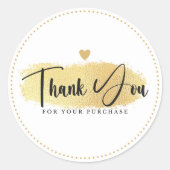 Zakelijk Bedankt Stickers Gold, Circle stickers (Voorkant)