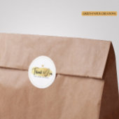 Zakelijk Bedankt Stickers Gold, Circle stickers