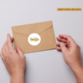 Zakelijk Bedankt Stickers Gold, Circle stickers