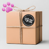 Zakelijk Bedankt Stickers met Logo Black