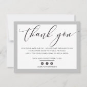 ZAKELIJK BEDANKT voor de elegante, moderne zwart-g (Voorkant)