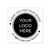 Zakelijk Bedankt voor uw bestelling Rubberstempel (Afrduk)