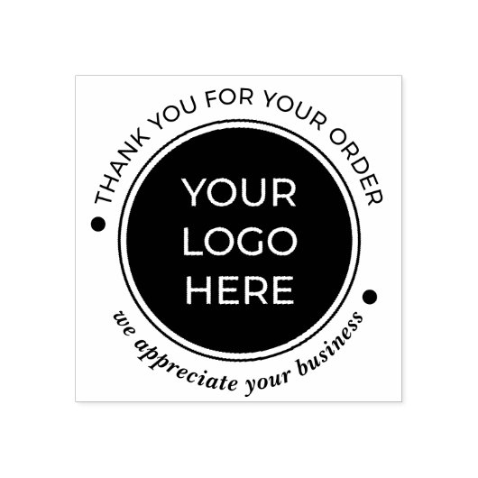 Zakelijk Bedankt voor uw bestelling Rubberstempel (Afrduk)