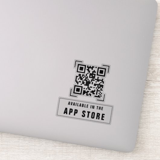 Zakelijk Bedrijf | App Download QR Code Scan Sticker (Detail)