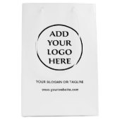 Zakelijk Bedrijf Corporate Professioneel Eenvoudig Medium Cadeauzakje (Voorkant)