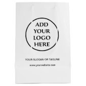 Zakelijk Bedrijf Corporate Professioneel Eenvoudig Medium Cadeauzakje (Achterkant)