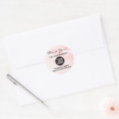 Zakelijk Bedrijf Dank u Aangepaste Logo Marble Ronde Sticker (Envelop)
