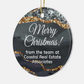 Zakelijk Bedrijf Goud Zwart Promotioneel Keramisch Ornament (Links)