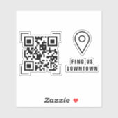 Zakelijk Bedrijf | Locatie QR Code Scan Sticker (Vel)