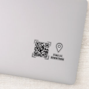 Zakelijk Bedrijf Locatie QR Code Scan Sticker