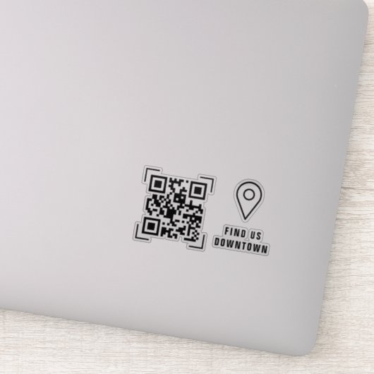 Zakelijk Bedrijf | Locatie QR Code Scan Sticker (Detail)