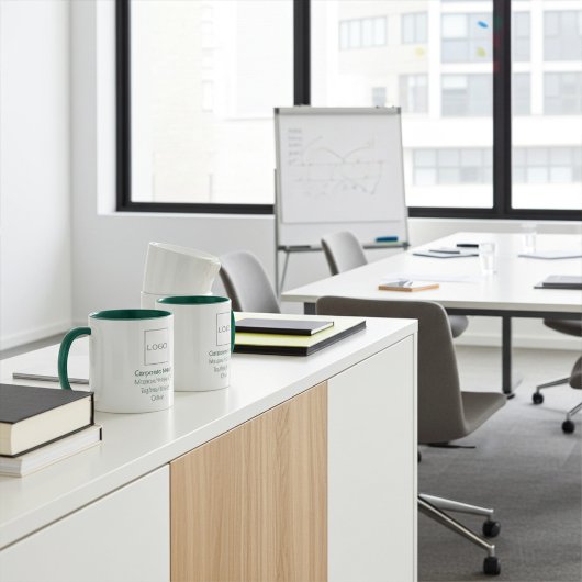 Zakelijk Bedrijf Logo Aangepaste Groene Mok