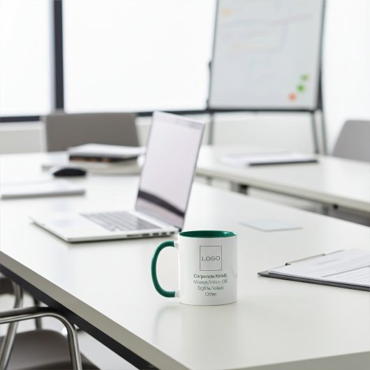 Zakelijk Bedrijf Logo Aangepaste Groene Mok