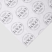 Zakelijk bedrijf Logo Branded Packaging Minimal Tissuepapier (Detail)