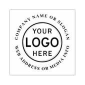 Zakelijk Bedrijf Logo Modern Rubberstempel (Afrduk)