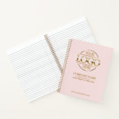 Zakelijk Bedrijf Logo Pink Promotional Notitieboek (Binnen)