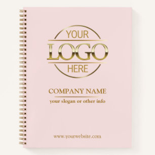 Zakelijk Bedrijf Logo Pink Promotional Notitieboek