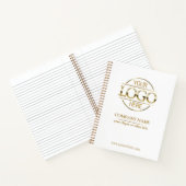 Zakelijk Bedrijf Logo Wit Promotie Notitieboek (Binnen)