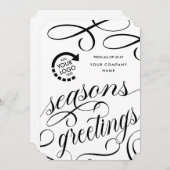Zakelijk Bedrijf UW LOGO Feestdagenkaart (Voorkant / Achterkant)