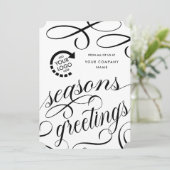 Zakelijk Bedrijf UW LOGO Feestdagenkaart (Staand voorkant)
