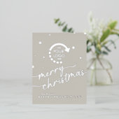 Zakelijk Bedrijf UW LOGO Folie Vakantie Post Kaart (Staand Voorkant)