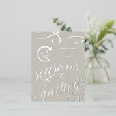 Zakelijk Bedrijf UW LOGO Folie Vakantie Post Kaart (Staand Voorkant)