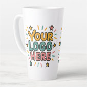 Zakelijk, Bedrijf, Uw Logo Hier Latte Mok (Linkerhoek)