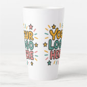 Zakelijk, Bedrijf, Uw Logo Hier Latte Mok (Voorkant)