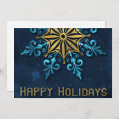 Zakelijk Bedrijf Vakantie Modern Feestdagenkaart (Voorkant / Achterkant)