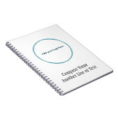 Zakelijk bedrijf voegt uw Logo toe Notitieboek (Rechterzijde)