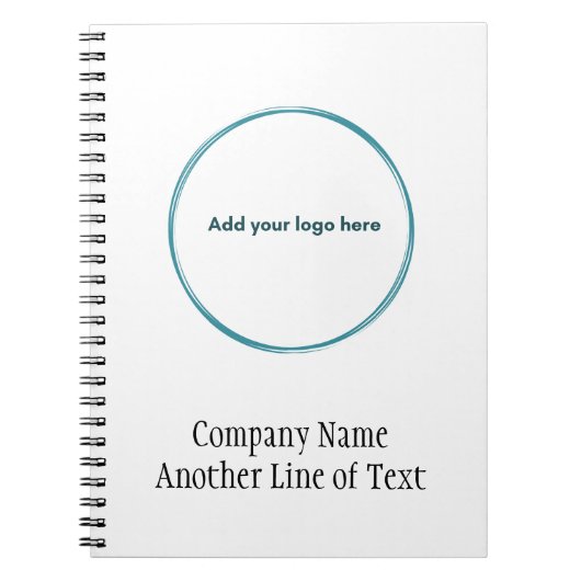 Zakelijk bedrijf voegt uw Logo toe Notitieboek (Voorkant)