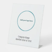 Zakelijk bedrijf voegt uw Logo toe Reclamebord Met Voetstuk (Voorkant)