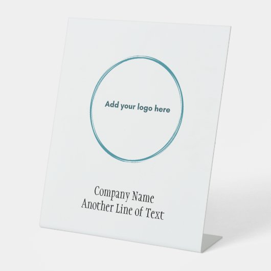 Zakelijk bedrijf voegt uw Logo toe Reclamebord Met Voetstuk (Voorkant)