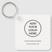 Zakelijk Bedrijfs Professioneel Eenvoudig Logo Sleutelhanger (Voorkant)