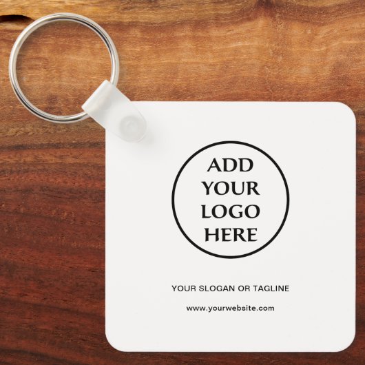 Zakelijk Bedrijfs Professioneel Eenvoudig Logo Sleutelhanger (Voorkant)