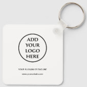 Zakelijk Bedrijfs Professioneel Eenvoudig Logo Sleutelhanger (Achterkant)