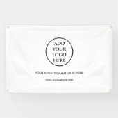 Zakelijk Bedrijfs Professioneel Eenvoudig Logo Spandoek (Horizontaal)