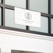 Zakelijk Bedrijfs Professioneel Eenvoudig Logo Spandoek (Buitenkant Gebouw)