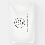 Zakelijk Bedrijfs Professioneel Eenvoudig Logo Spandoek (Verticaal)