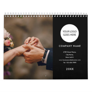 Zakelijk bedrijfslogo 2023 aangepaste foto-agenda kalender