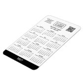 Zakelijk bedrijfslogo 2027 kalender magneet (Linkerzijde)