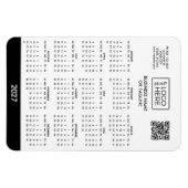 Zakelijk bedrijfslogo 2027 kalender magneet (Horizontaal)
