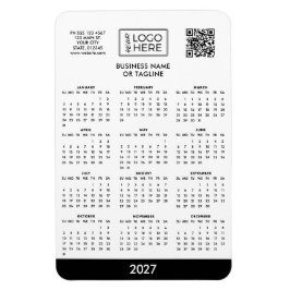 Zakelijk bedrijfslogo 2027 kalender magneet