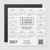 Zakelijk bedrijfslogo 2027 magnetische kalender (Voorkant / Achterkant)
