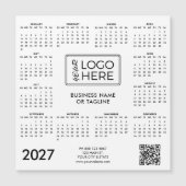 Zakelijk bedrijfslogo 2027 magnetische kalender (Voorkant)