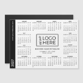 Zakelijk bedrijfslogo 2027 magnetische kalender (Voorkant / Achterkant)