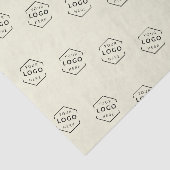 Zakelijk Bedrijfslogo Beige Tissuepapier (Detail)