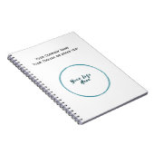 Zakelijk Bedrijfslogo Merk Notebook Notitieboek (Rechterzijde)