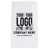 Zakelijk bedrijfslogo modern en koel klein cadeauzakje (Voorkant)