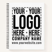 Zakelijk bedrijfslogo modern en koel notitieboek (Voorkant)